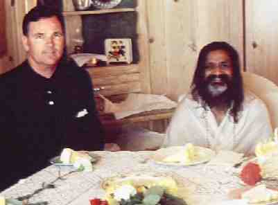 Charles F. Lutes with Maharishi Mahesh Yogi